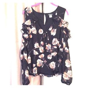 Lovely black and floral blouse